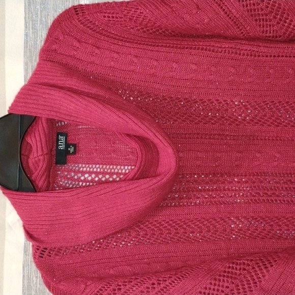 a.n.a Raspberry Cowl Neck Sweater - Picture 3 of 6